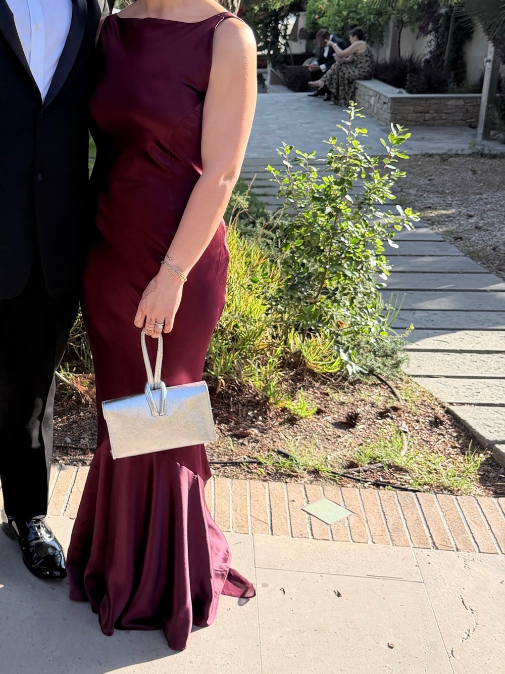 Retrofete Sleek Gown in Port Wine Color